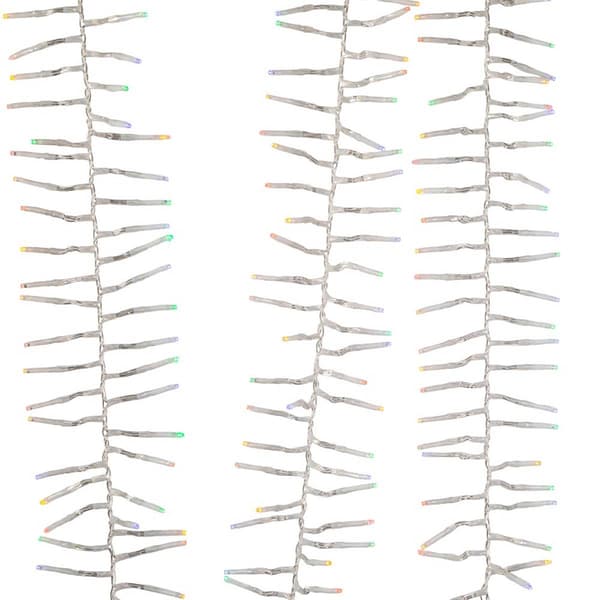 Kurt S. Adler 32.8ft. Multicolored LED Cluster Garland