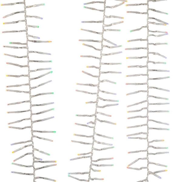 Kurt S. Adler 32.8ft. Multicolored LED Cluster Garland - image 