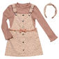 Girls (4-6x) Little Lass(R) 2pc. Leopard Corduroy Jumper w/ Top - image 1