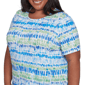 Plus Size Alfred Dunner Parrot Cay Tie Dye Chicklet Tee - image 5