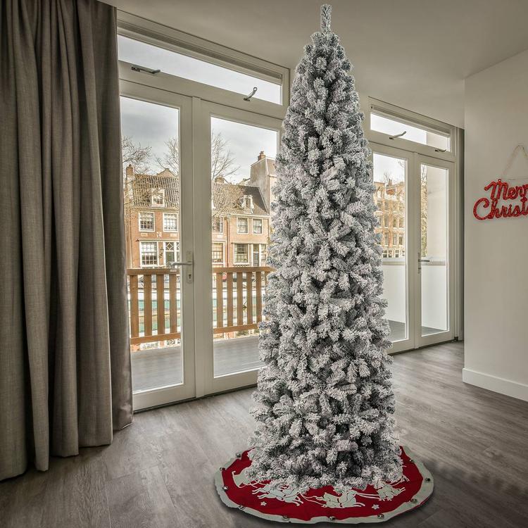 National Tree 9ft. Acacia Flocked Christmas Tree