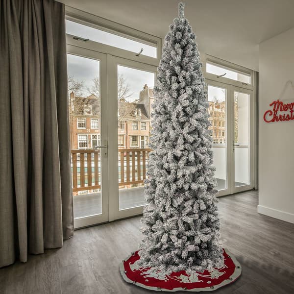National Tree 9ft. Acacia Flocked Christmas Tree