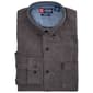 Mens Chaps Long Sleeve Stretch Flannel Shirt - Charcoal - image 1