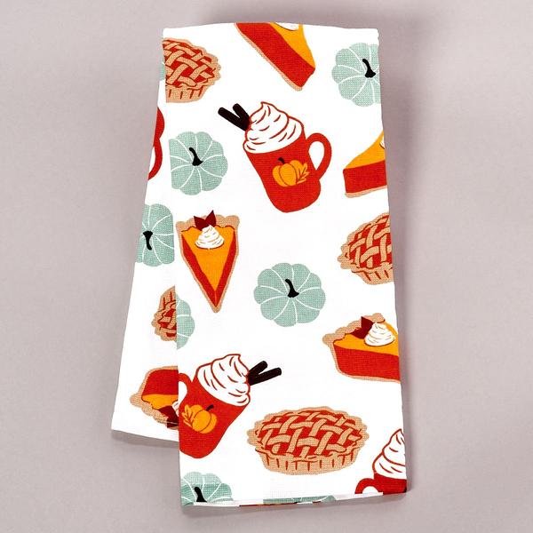 Pie & Latte All Over Dual Kitchen Towel - image 