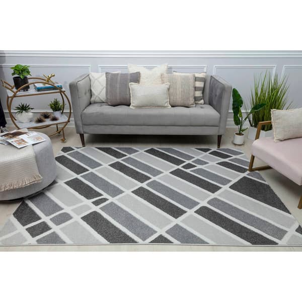 Mason Brooks Azalea Greys Harbor Geometric Contemporary Area Rug