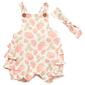 Baby Girl &#40;NB-9M&#41; Emily & Oliver&#40;R&#41; Strawberry Gauze Bubble Romper - image 1