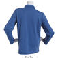 Plus Size Hasting & Smith Long Sleeve Zip Mock Neck Cardigan - image 2