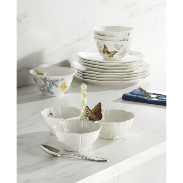 Lenox® Butterfly Meadow® Floral 3-Section Server