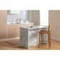 South Shore Myro Faux White Marble Kitchen Island - image 3