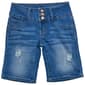 Girls (7-14) YMI(R) Basic Exposed Button Cuffed Bermuda W/Tears - image 1
