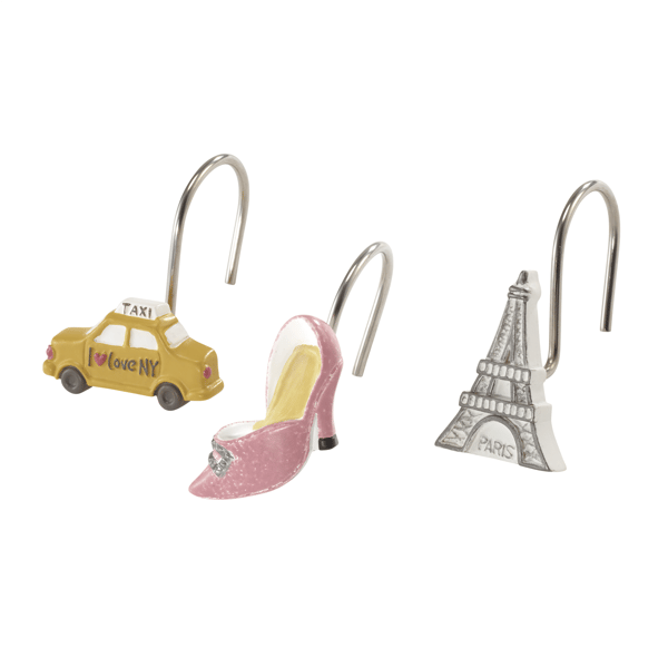 Nicole Miller City Girl Shower Hooks - image 