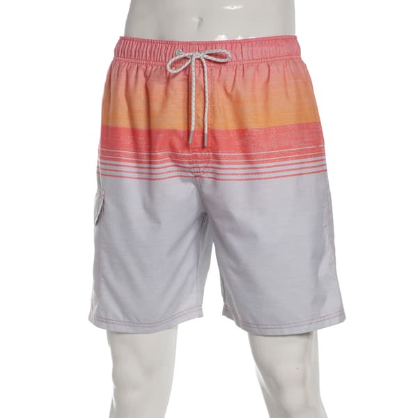 Young Mens SURFZONE(R) Coral Stripes Swim Trunks - image 