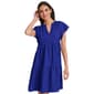 Womens Calvin Klein Short Sleeve Split Neck Tier Gauze Dress - image 1