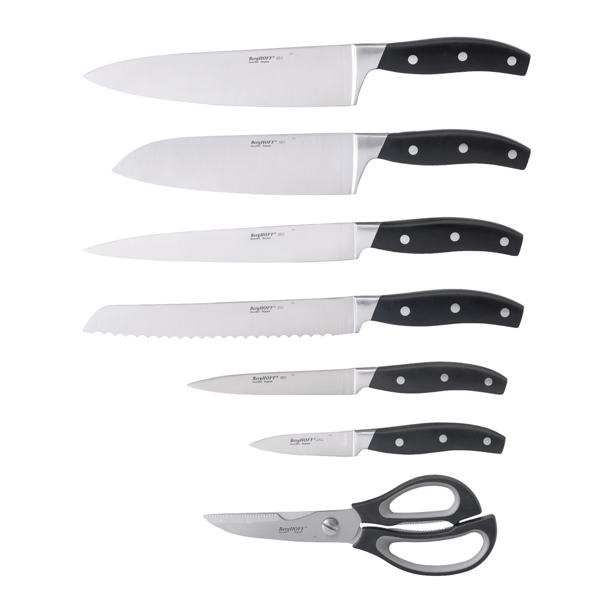 BergHOFF Forged 9pc. Stainless Steel Knife Block Set