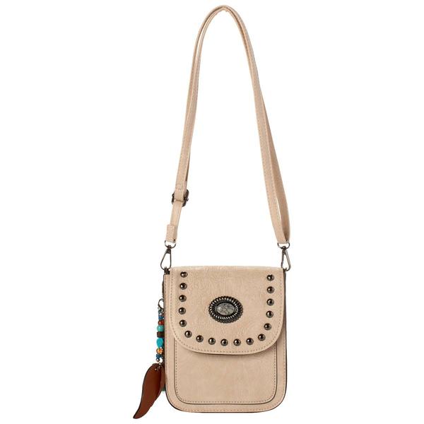 Sam & Hadley Paisley Tooled Crossbody - image 