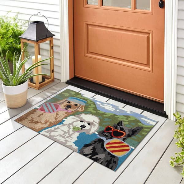 Liora Manne Frontporch Pickled Pups Rectangular Accent Rug