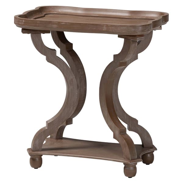 Baxton Studio Yannick French Country End Table