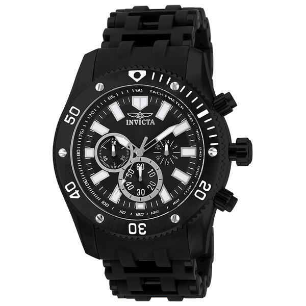 Mens Invicta Sea Spider Stainless Steel Black Dial Watch - 14862 - image 