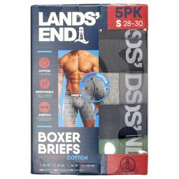 Mens LANDS’ END® 4pk. Boxer Briefs - Grey