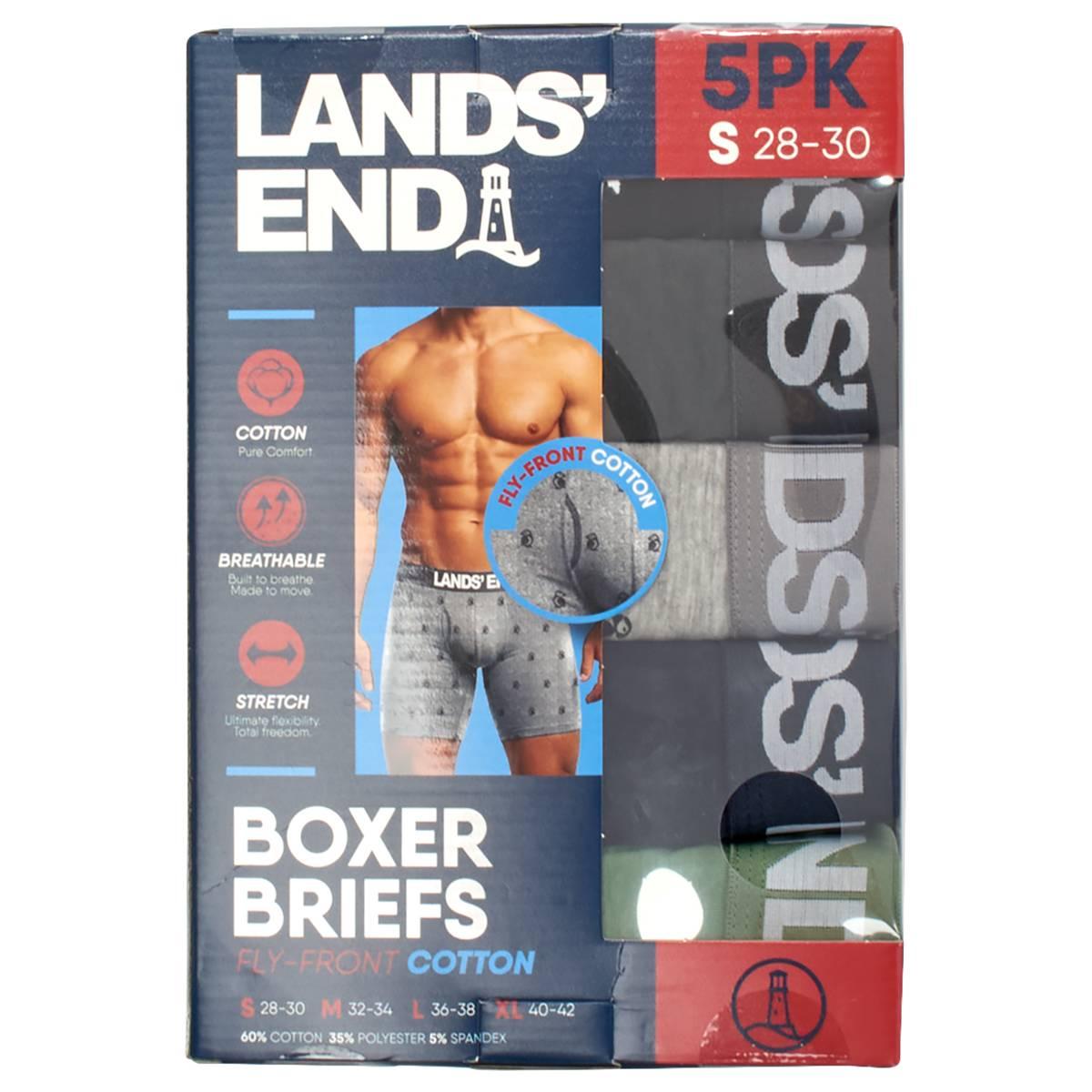 Mens LANDS’ END® 4pk. Boxer Briefs - Grey