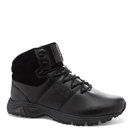 Mens Fila Memory Breach Work Shoes - Black