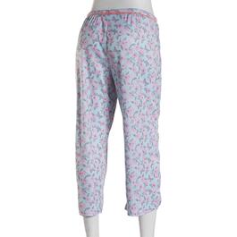 Womens Jessica Simpson Ribbed Brushed Floral Capri Pajama Pants
