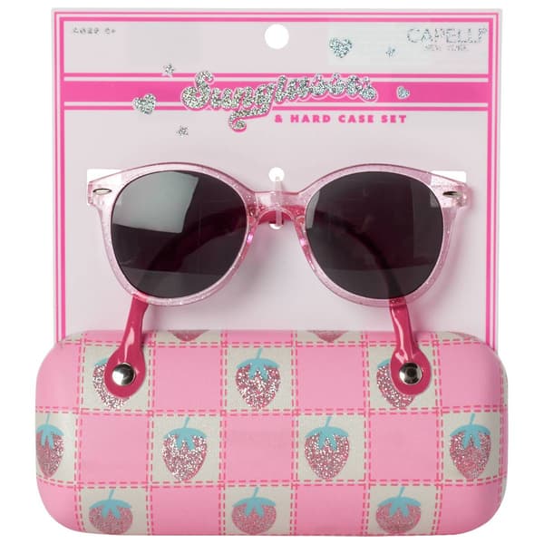 Girls Capelli(R) New York Sunglasses w/ Strawberry Quilted Case - image 