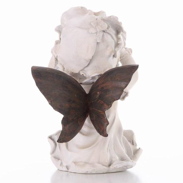 Hi-Line Gift Baby Fairy w/ Hands on Her Face Garden Statue