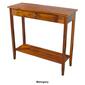 Casual Contemporary Living Acacia Console Table w/ Bottom Shelf - image 7