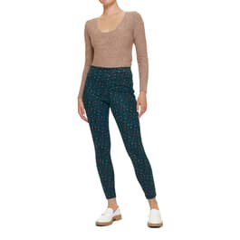 Womens HUE&#40;R&#41; Hi Rise Wild Cat Denim Leggings