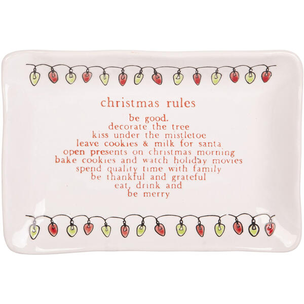 Home Essentials Christmas Wishes Giving Plate - image 