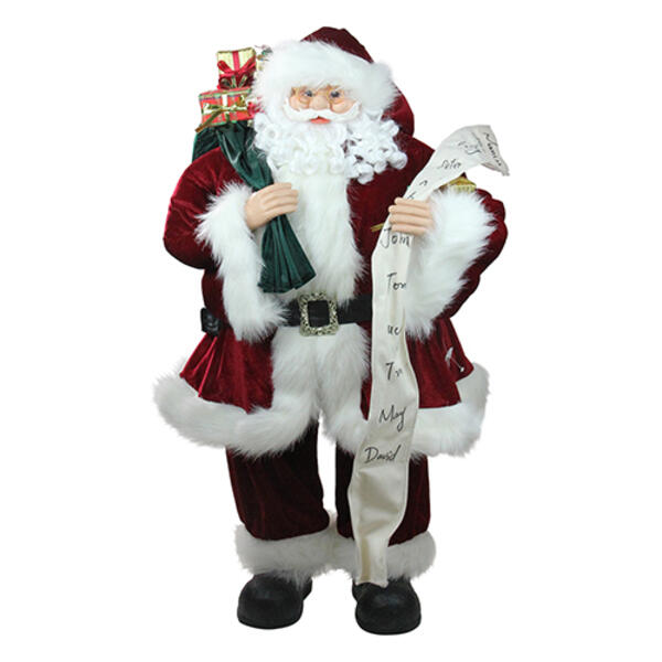 Northlight Seasonal 3ft. Standing Santa Claus with List - image 