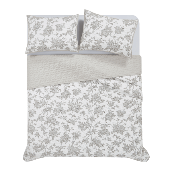 Brooklyn Loom Mila Floral 3pc. Quilt Set