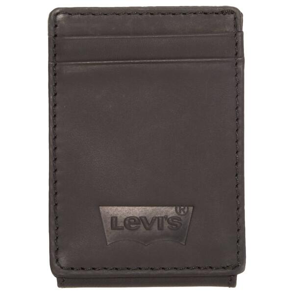 Mens Levi''s&#40;R&#41; Marconi Wide Magnetic Front Pocket Wallet - Black - image 