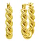 Marsala 14kt. Gold Plated Twisted U-Hoop Earrings - image 2