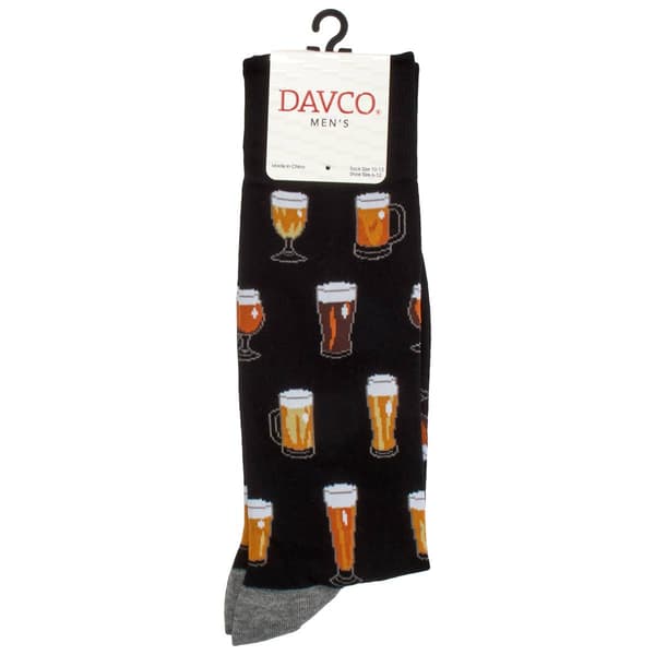 Mens Davco(R) Multi Beer Crew Socks - image 