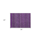 HomeRoots Eggplant Striped Non Skid Indoor Outdoor Accent Rug - image 3