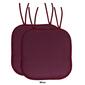 Sweet Home Collection Cameron No Slip Back Chair Pad w/ Ties - image 6