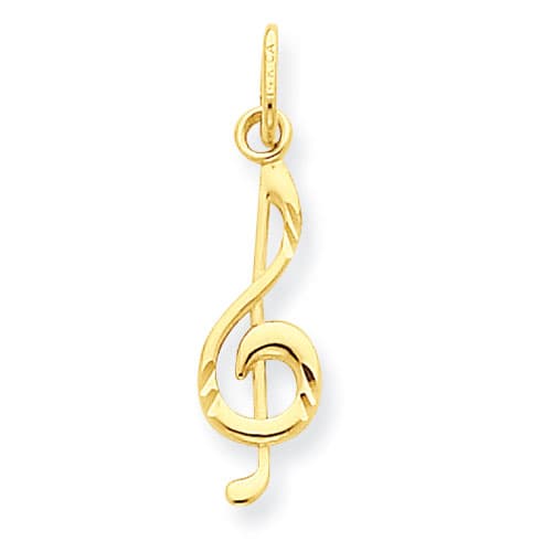 Gold Classics&#40;tm&#41; 14kt. Yellow-Gold Music Note Charm - image 