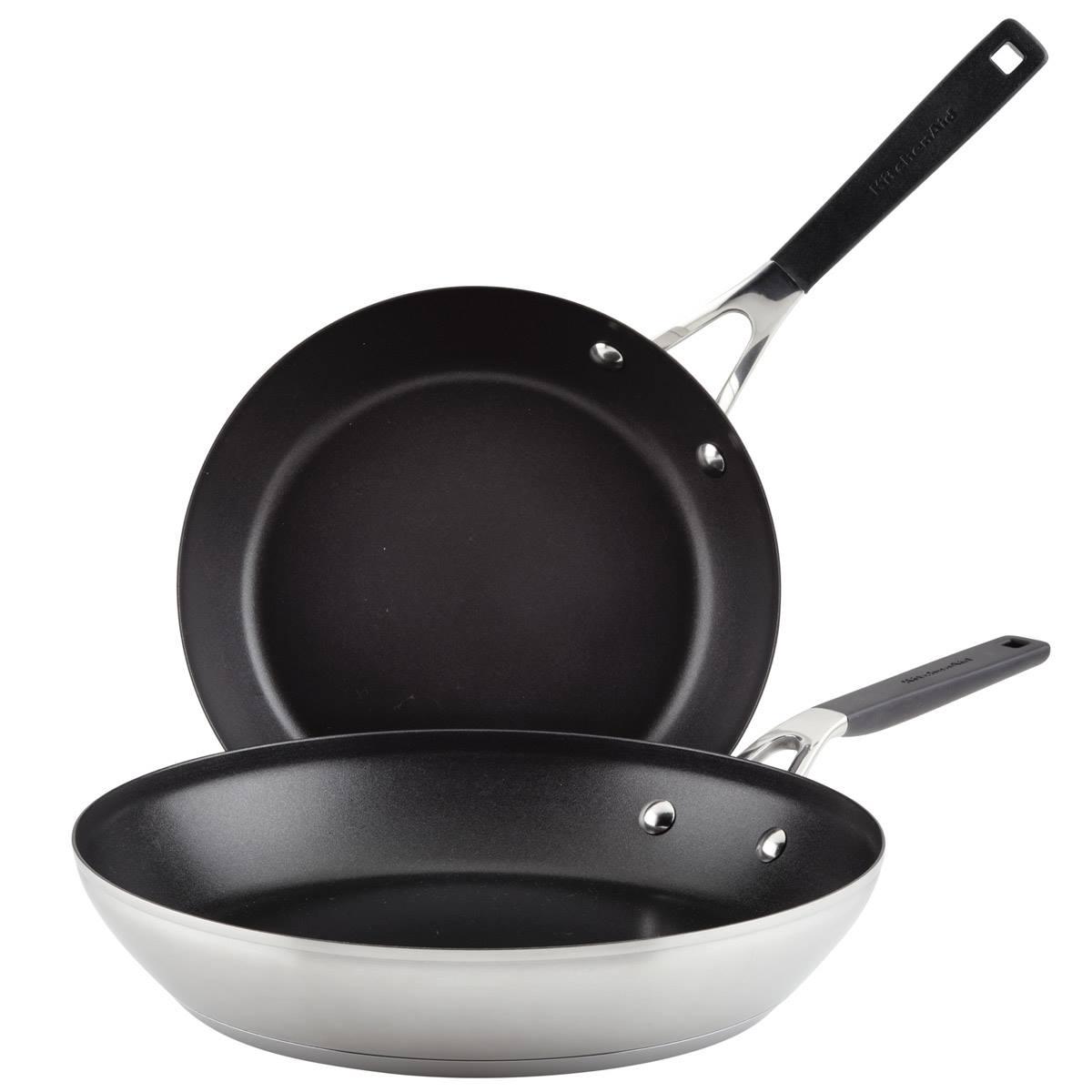 KitchenAid® 2pc. Stainless Steel Nonstick Frying Pan Set