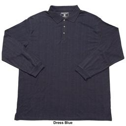 Mens Big & Tall Architect® Long Sleeve Solid I-lock Polo