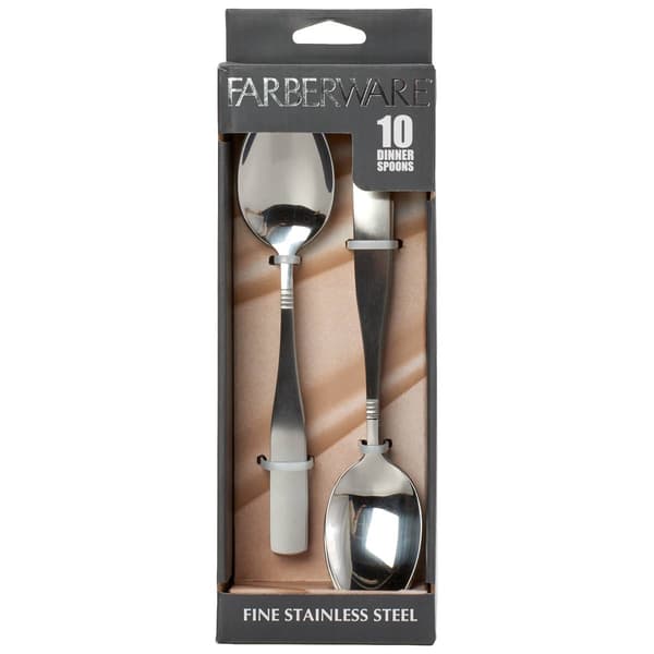 Farberware(R) Set of 10 Francesca Dinner Spoons - image 