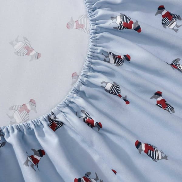 Nautica Penguin Toss Flannel Sheet Set