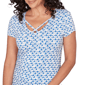 Womens Emaline Key Items Short Sleeve V Neck Stripe Dot Tee - image 5