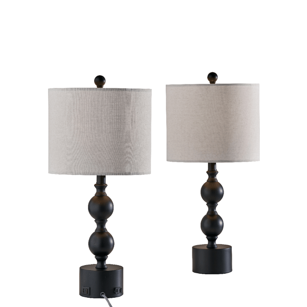 Simplee Adesso Julius 2pc. Table Lamp Set - image 