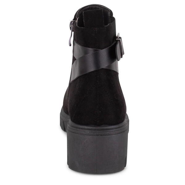 Womens Wanted Cinder Microfiber Ankle Boots