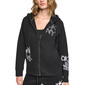 Womens DKNY Sport Graffiti Rhinestone Logo Full Zip Hoodie - image 5