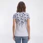 Womens Preswick & Moore® Short Sleeve Floral Step Hem Tee - image 2