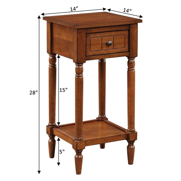 Convenience Concepts French Country Khloe 1 Drawer Accent Table