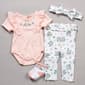 Baby Girl (3-9M) Baby Essentials 4pc. Floral Bodysuit & Pant Set - image 1